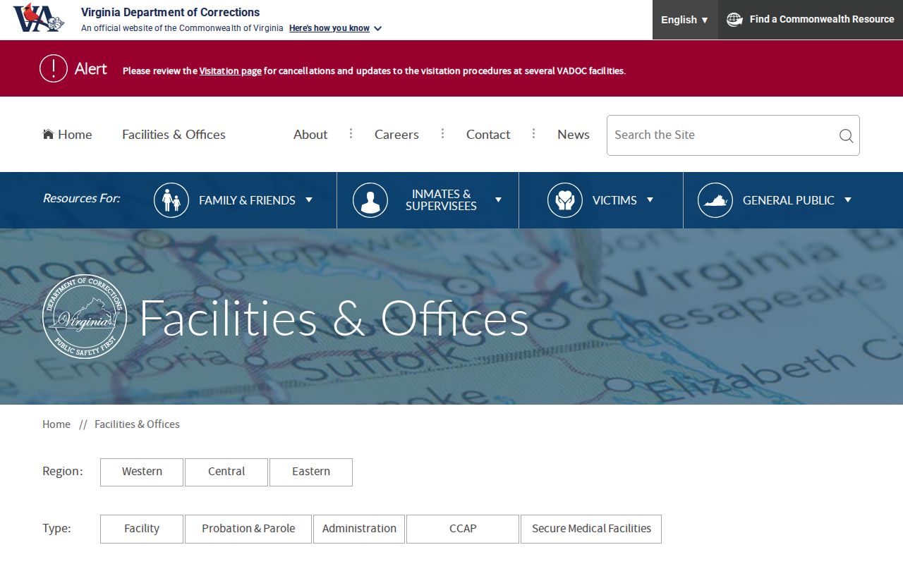 Patrick County parole and probation VADOC office finder